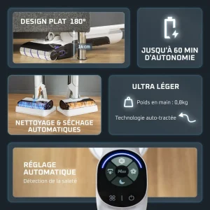 Aspirateur Laveur Sans Fil Wet & Dry X‑Clean 10 ROWENTA
