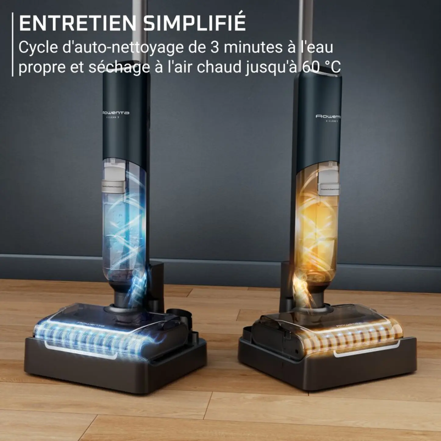 X-Clean 7, Aspirateur laveur sans fil, Longue autonomie, Nettoyage et séchage automatique